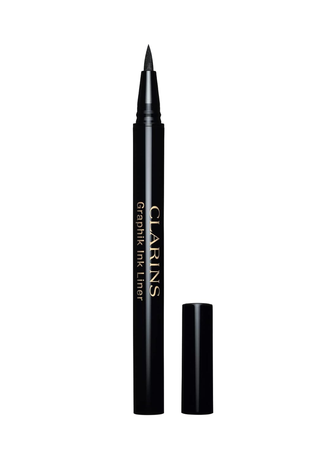 Clarins Graphik Ink Liquid Eyeliner | Intensely Pigmented and Highly Precise | Felt Tip Applicator | Intense Black Color With A Luminous Finish | Quick-Drying,Long-Wearing and Transfer-Proof |0.01 Oz
