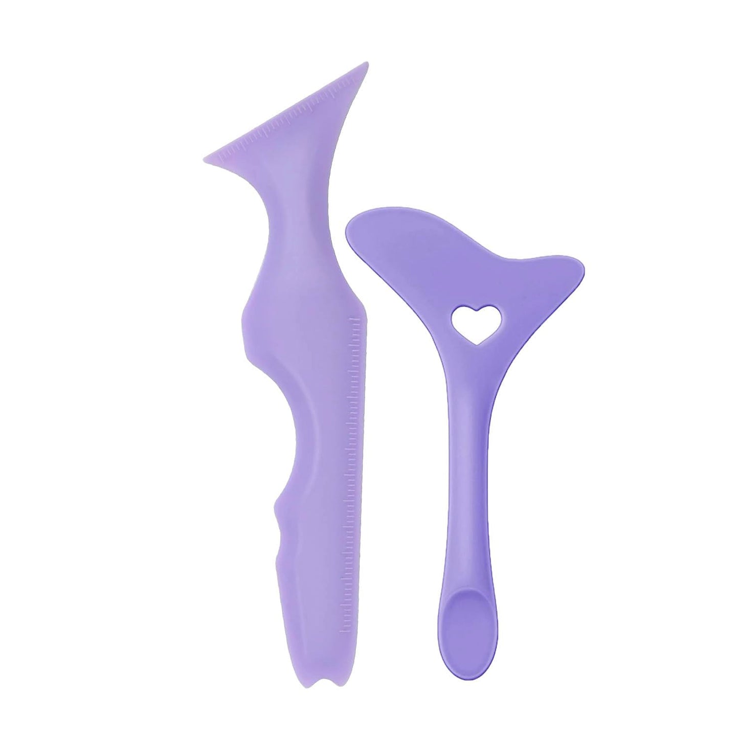 2pcs Eyeliner Stencils, Silicone Winged Eyeliner Tool Helper for Beginners Eyeliner Stencils Wing Tips Multi-Purpose Eye Make-Up Tool for Eyeliner, Eyelash, Eyebrow, Lip Line, Face Contour