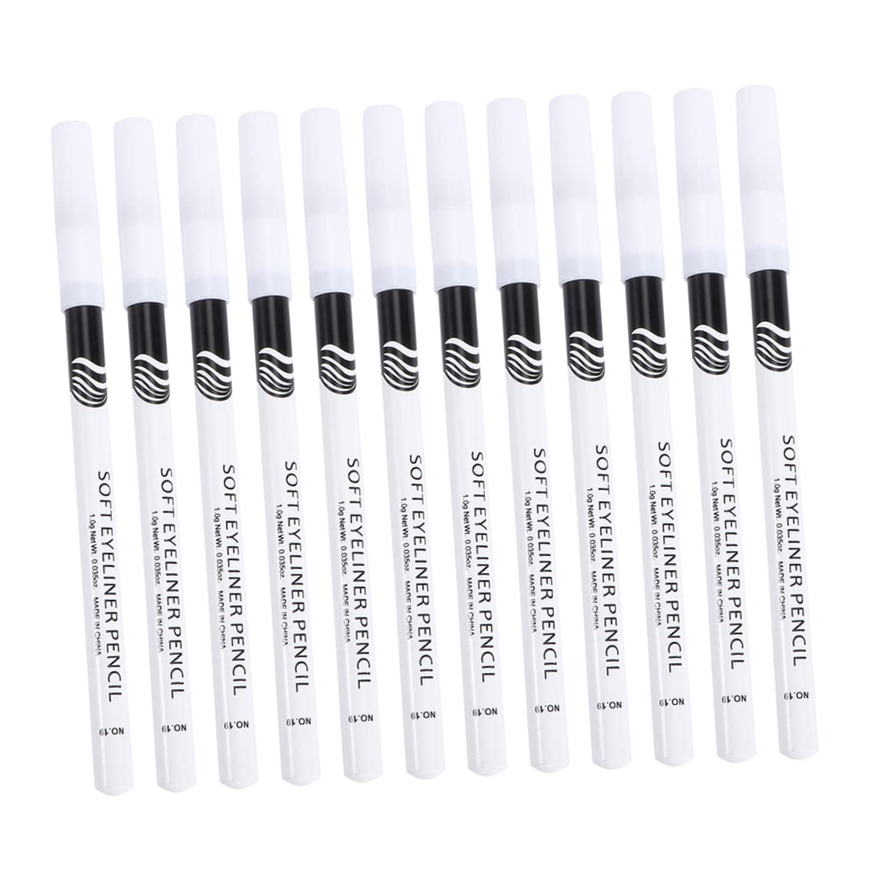 24pcs Eyeliner Pencil Makeup Eyeliner Liquid Glitter Eyeliner Grey Wigs for Women Eye Line Drawing Pencils Brow Pencil Cosmetic Woman Wooden Pole White Lying Silkworm Pen