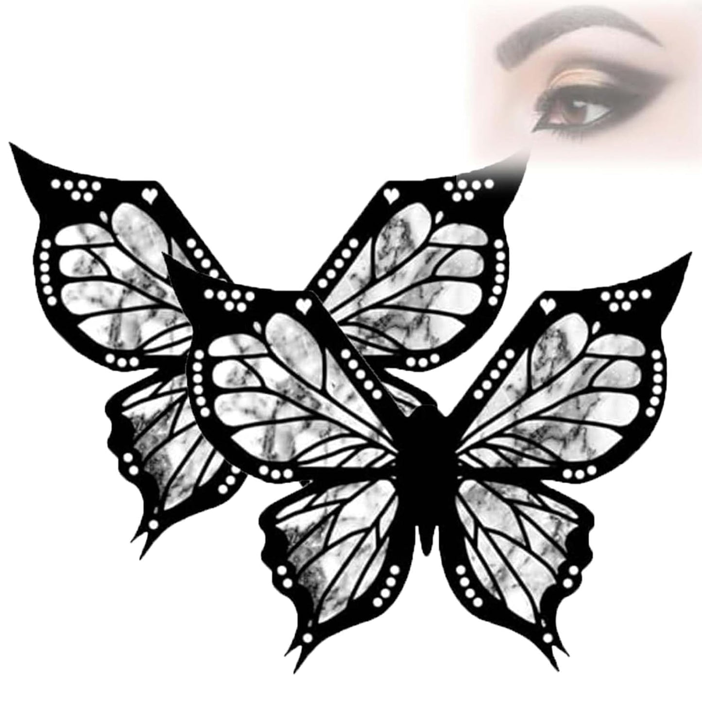 Butterfly Eyeliner Stencil, Butterfly Makeup Stencil, Butterfly Eyeliner Stamp, Butterfly Eyeliner Stencil Tool, Butterfly Makeup Stencil for Eye Liner (2set)