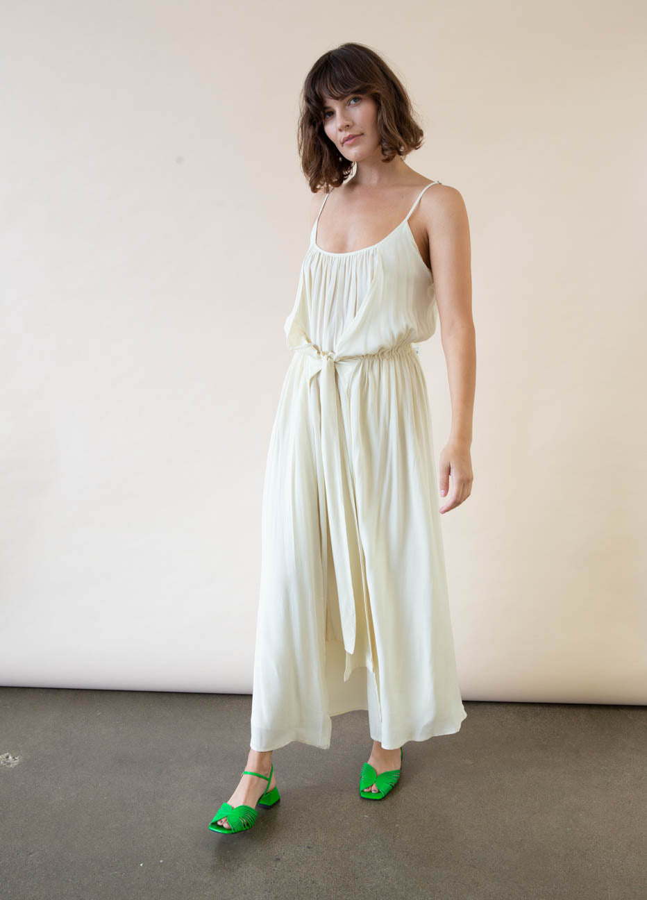 Amente Front Tie Slip Dress