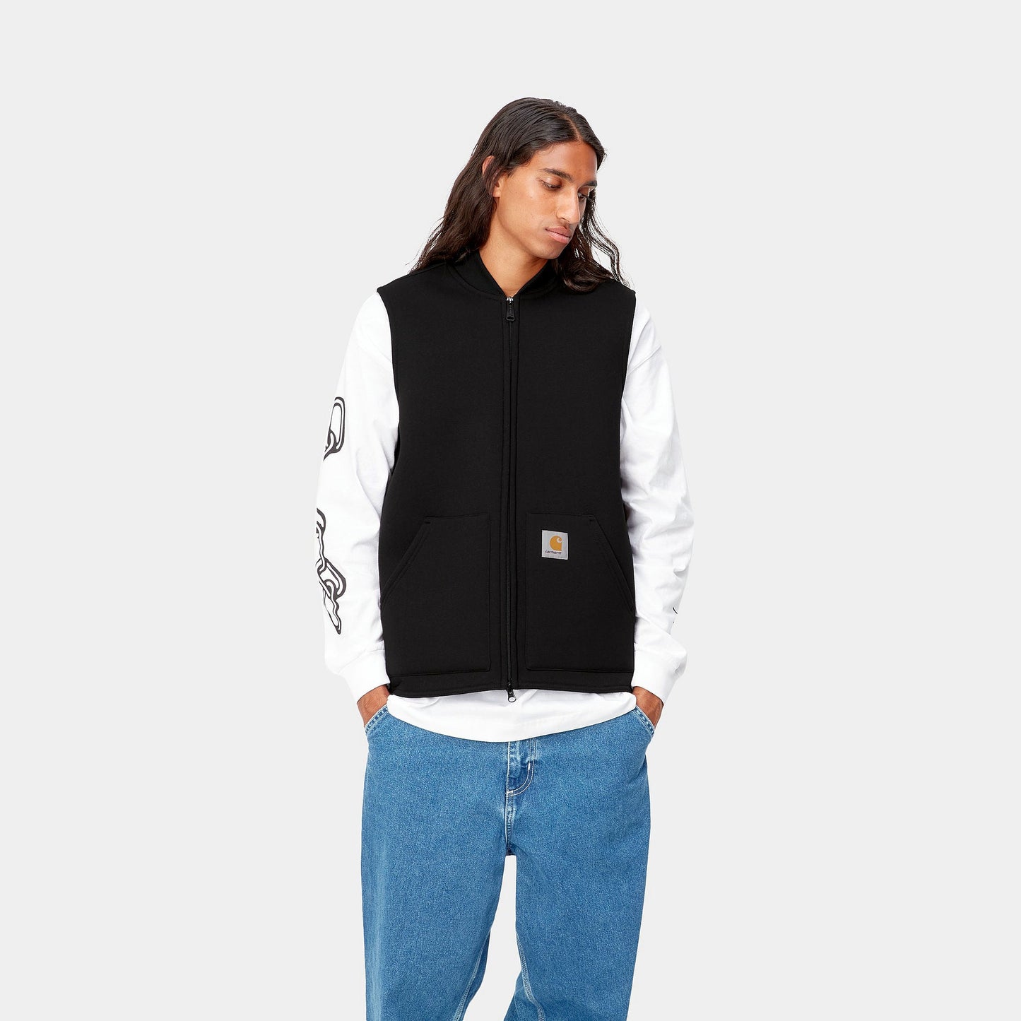 Carhartt WIP Mens Car-lux Vest - Black