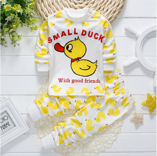 2021 spring clothing brand cotton baby clothing baby clothing pajamas suit animal Elephant Baby Boy sports suit 2 pieces