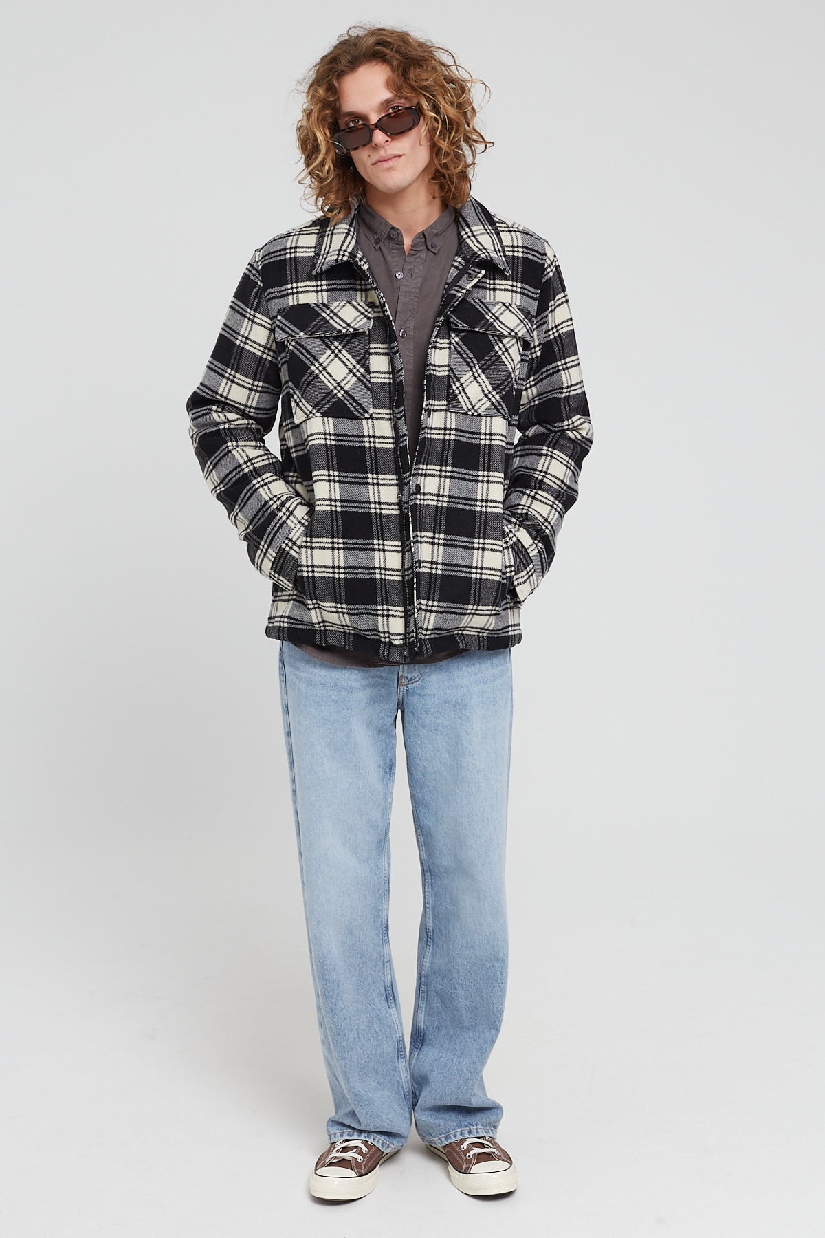 Academy Brand Idaho Jacket Black & White Check