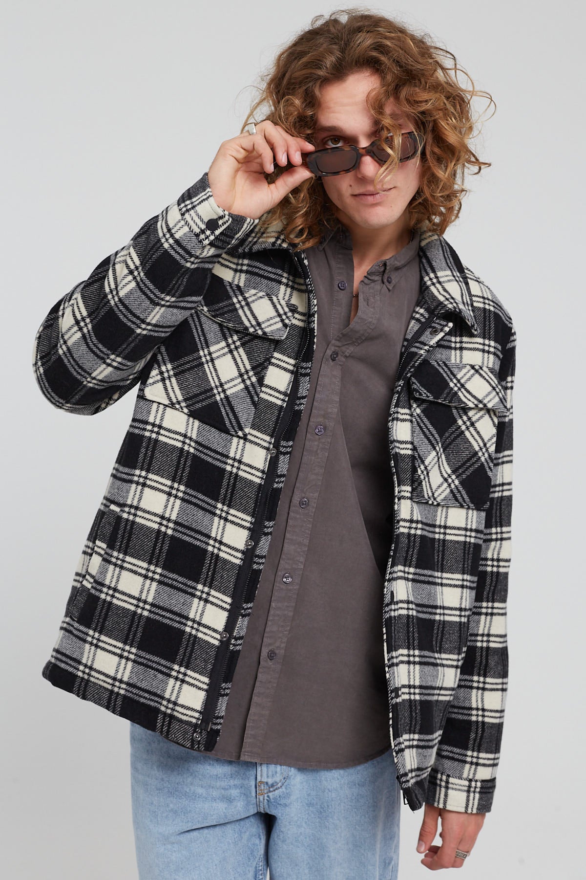Academy Brand Idaho Jacket Black & White Check