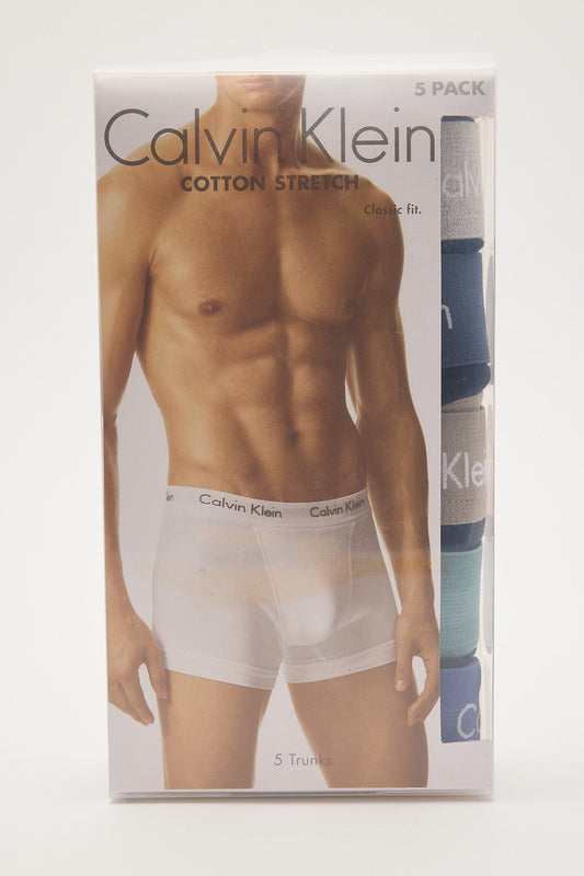 Calvin Klein Cotton Stretch Trunk 5pk Black/Multi Band