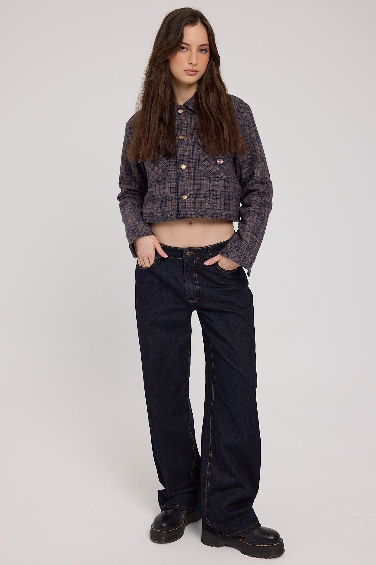 Dickies Rancher Jacket Navy Plaid