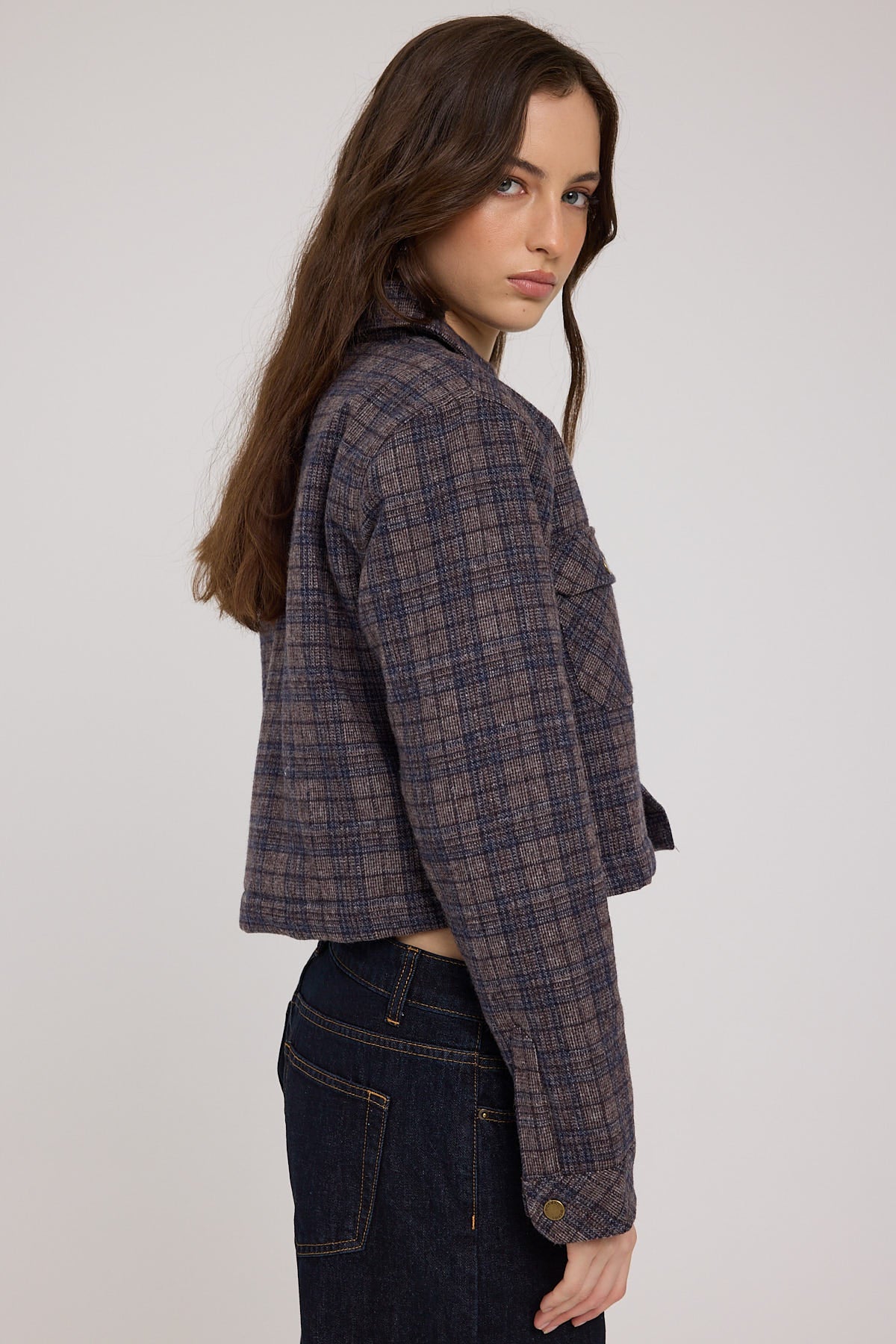 Dickies Rancher Jacket Navy Plaid