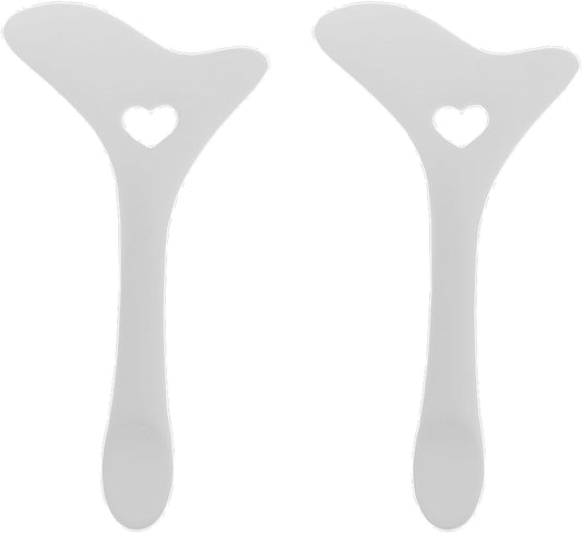 2Pcs Winged Eyeline Stencil, Eye Makeup Aid Tool, Reusable Silicone Eye Makeup Assistant Tool, Multi-Purpose Winged Eyeliners for Eye, Eyeline Stencils.（White）