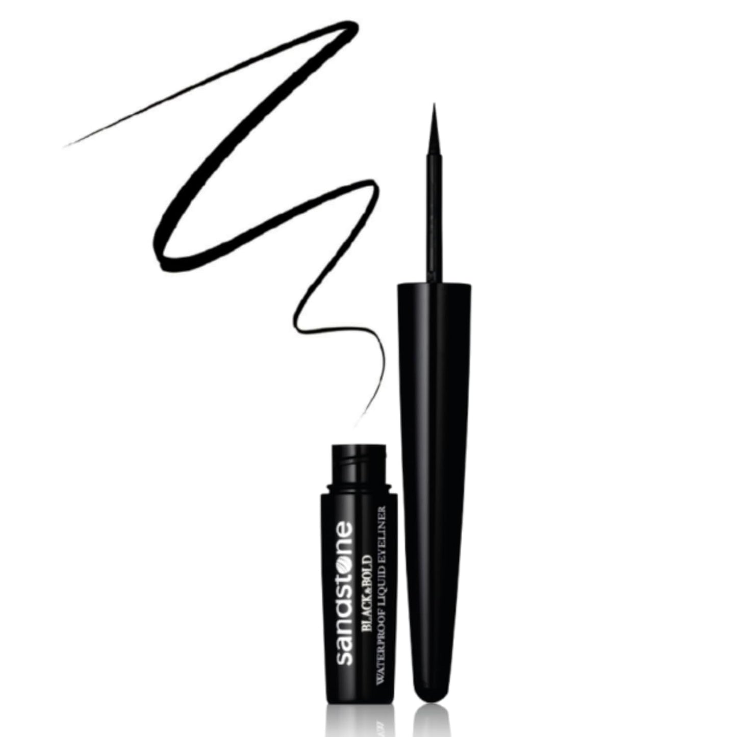 Black & Bold Liquid Eyeliner - Vegan Waterproof Hypoallergenic Eyeliner Sensitive Eyes - Waterproof Liquid Eyeliner Black Pencils - Anti-Aging Properties Hypoallergenic Makeup