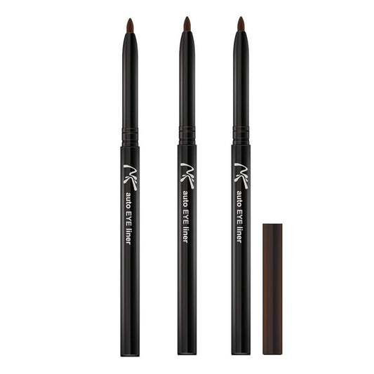 (3 Pack) NICKA K Auto Eye Pencil AA02 Dark Brown