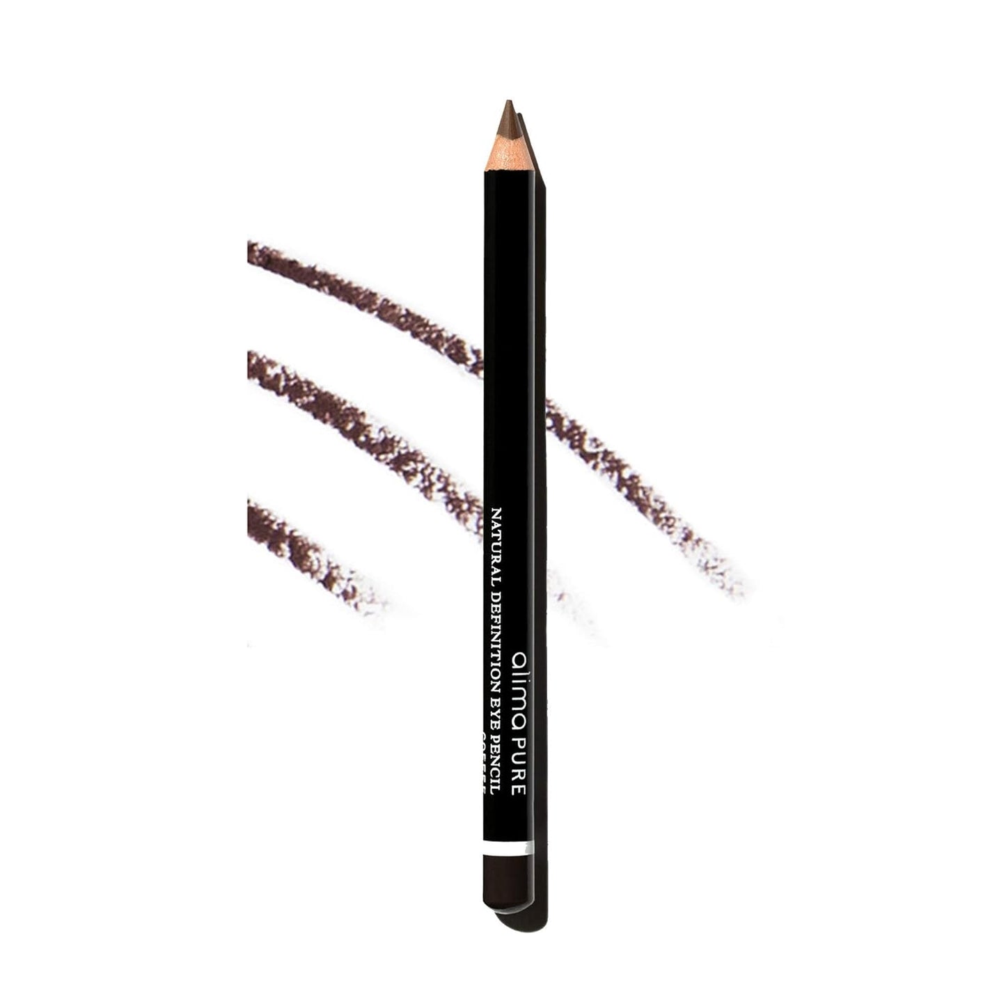Alima Pure Natural Eye Pencil, Brown Eyeliner With Jojoba Oil, Natural Look Brown Eye Liner Pencil, Vegan Eyeliner Pencil, Eye Makeup Brown Eyeliner Coffee (.04 oz/ 1.14 g)