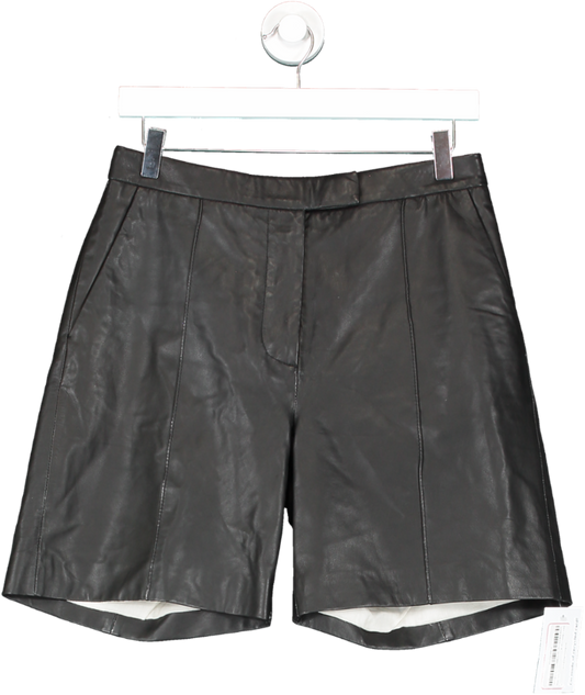 DAY Black 2nd Erie Leather Shorts UK 8