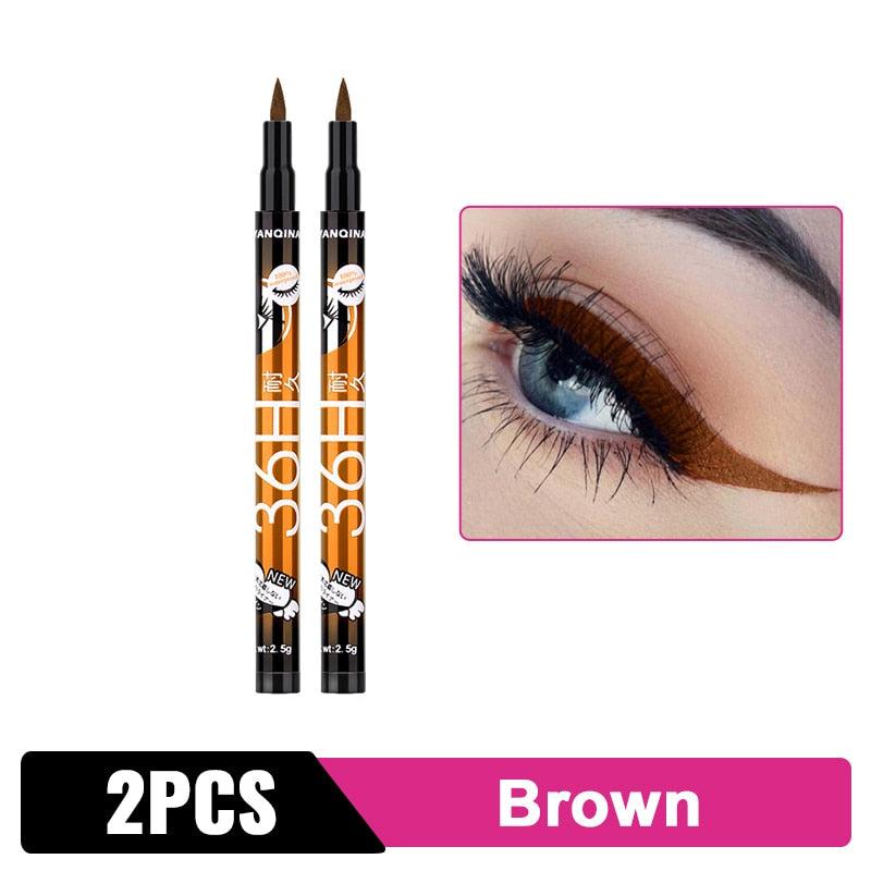Black Liquid Waterproof Eyeliner Pencil 36H