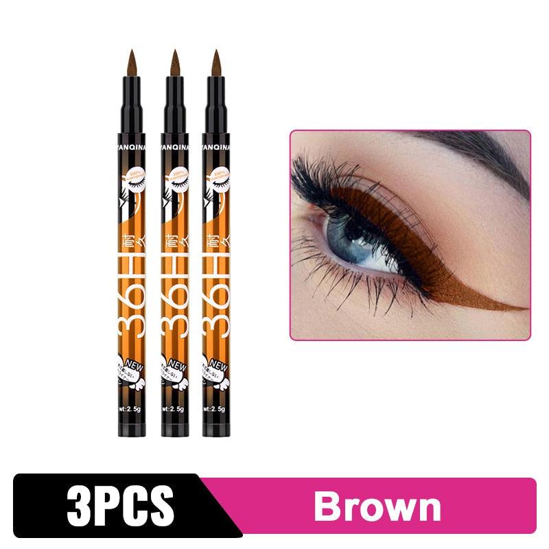 Black Liquid Waterproof Eyeliner Pencil 36H