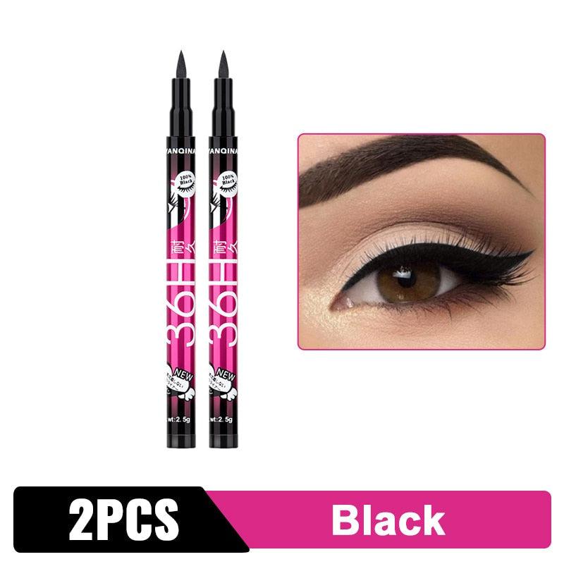 Black Liquid Waterproof Eyeliner Pencil 36H