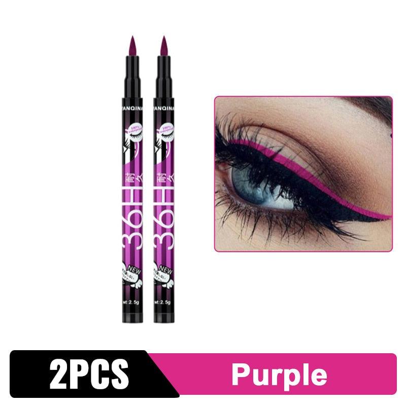 Black Liquid Waterproof Eyeliner Pencil 36H
