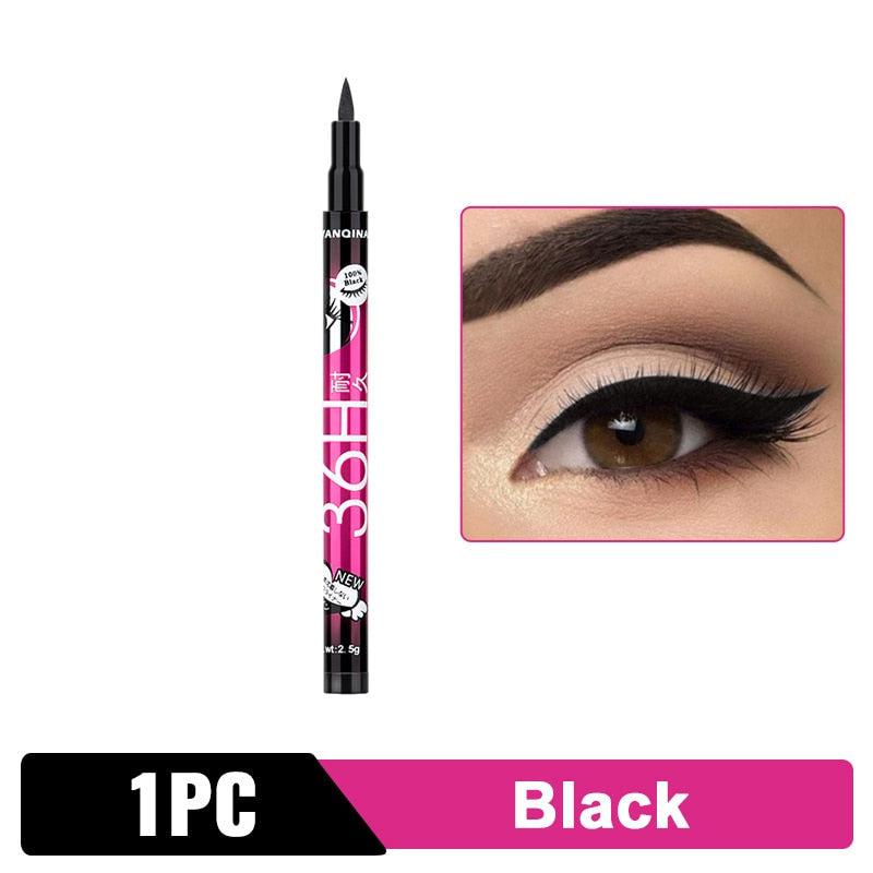 Black Liquid Waterproof Eyeliner Pencil 36H