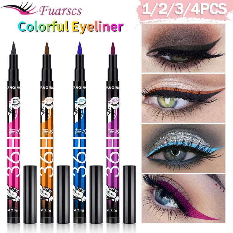 Black Liquid Waterproof Eyeliner Pencil 36H