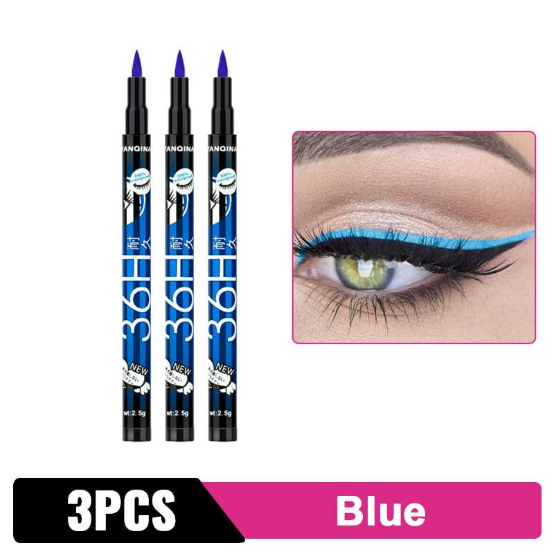 Black Liquid Waterproof Eyeliner Pencil 36H