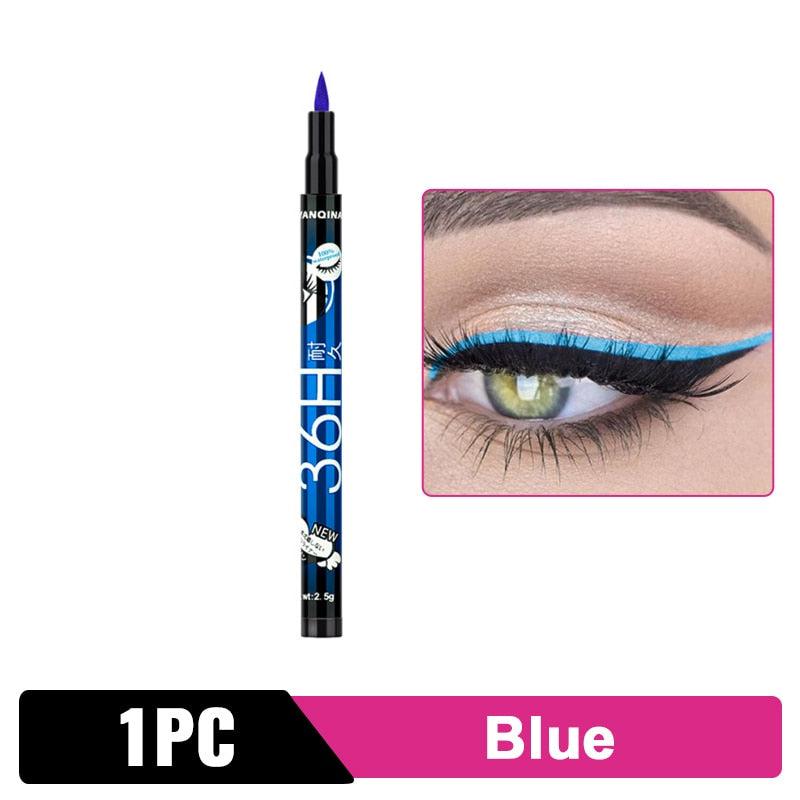 Black Liquid Waterproof Eyeliner Pencil 36H