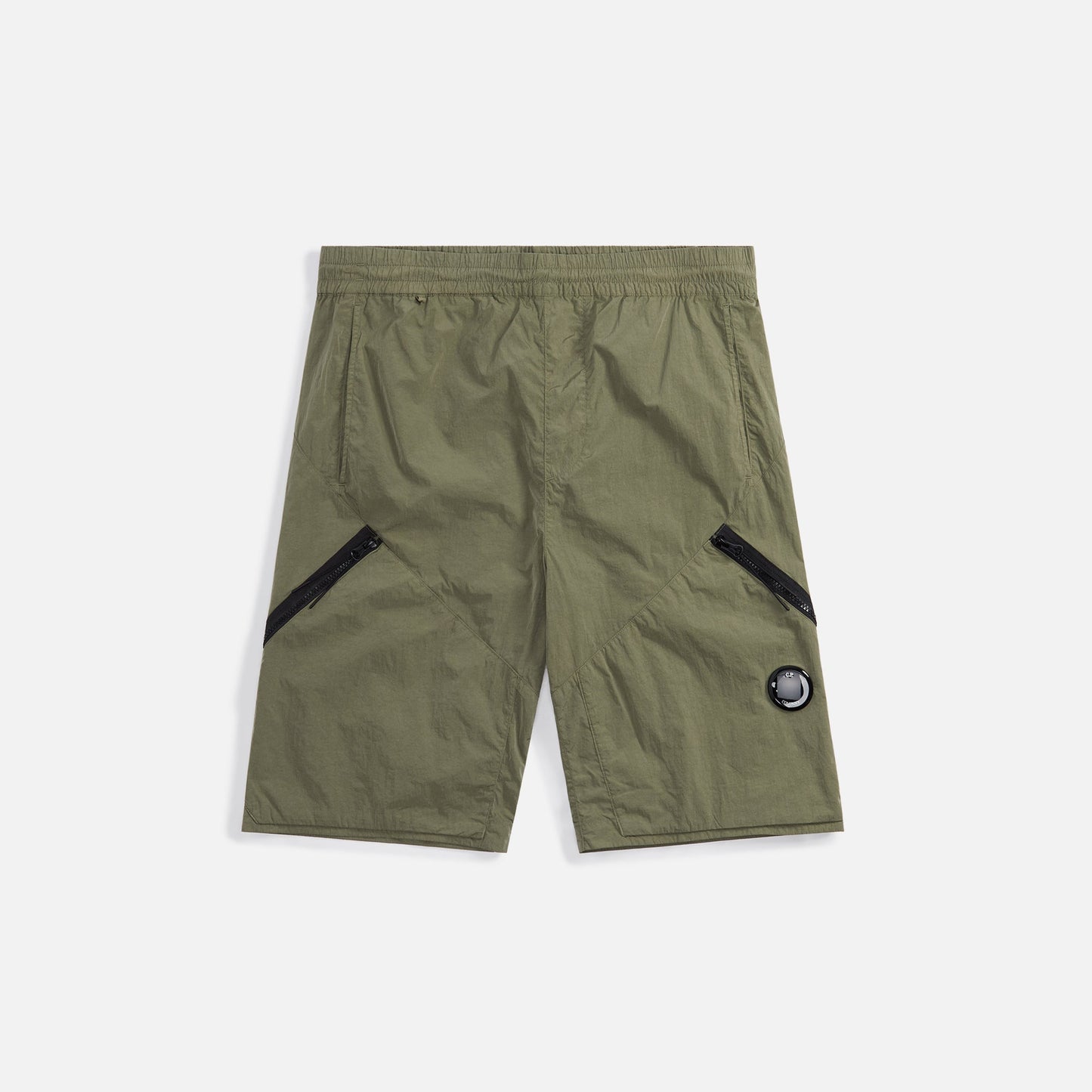 CP Company Chrome-R Zipped Shorts - Bronze Green
