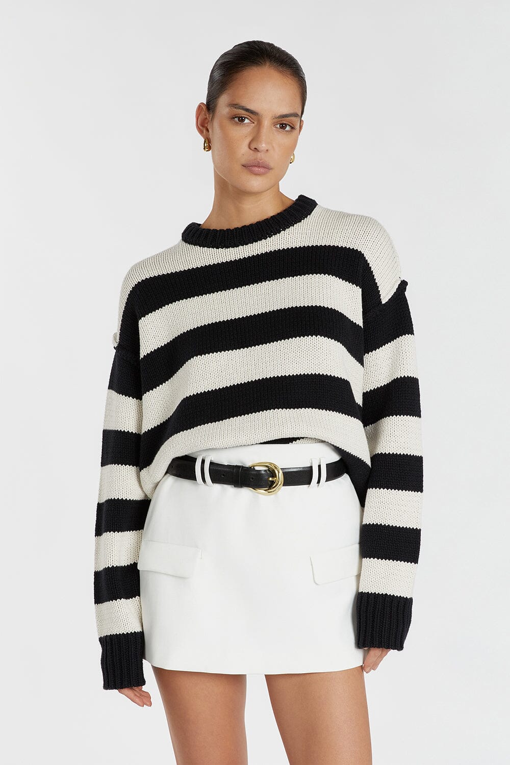 AGATHA STONE STRIPE JUMPER