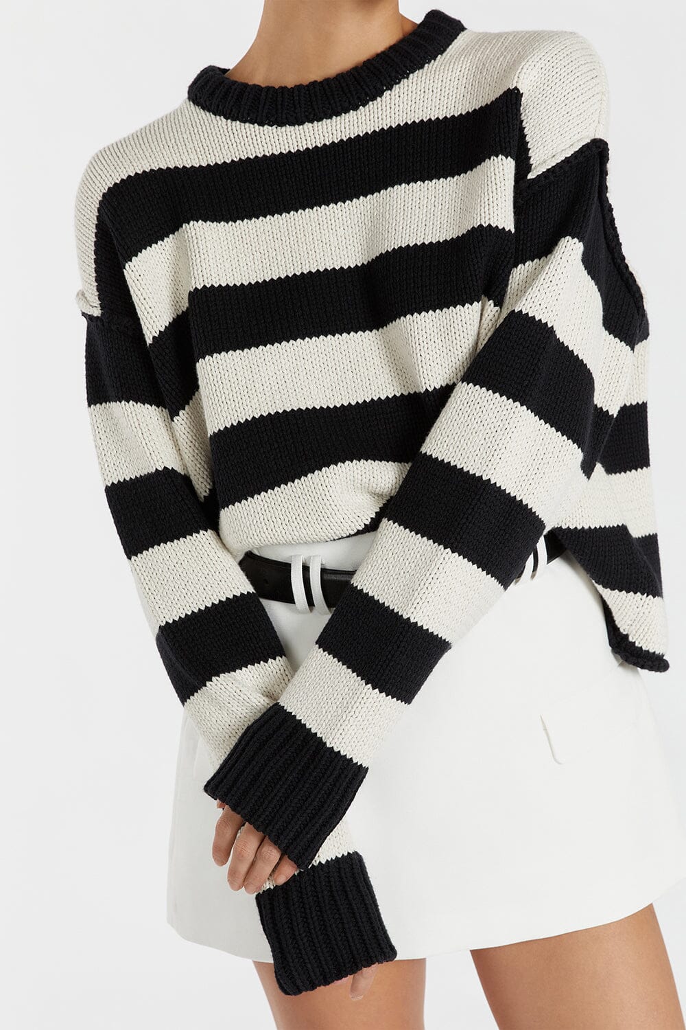 AGATHA STONE STRIPE JUMPER