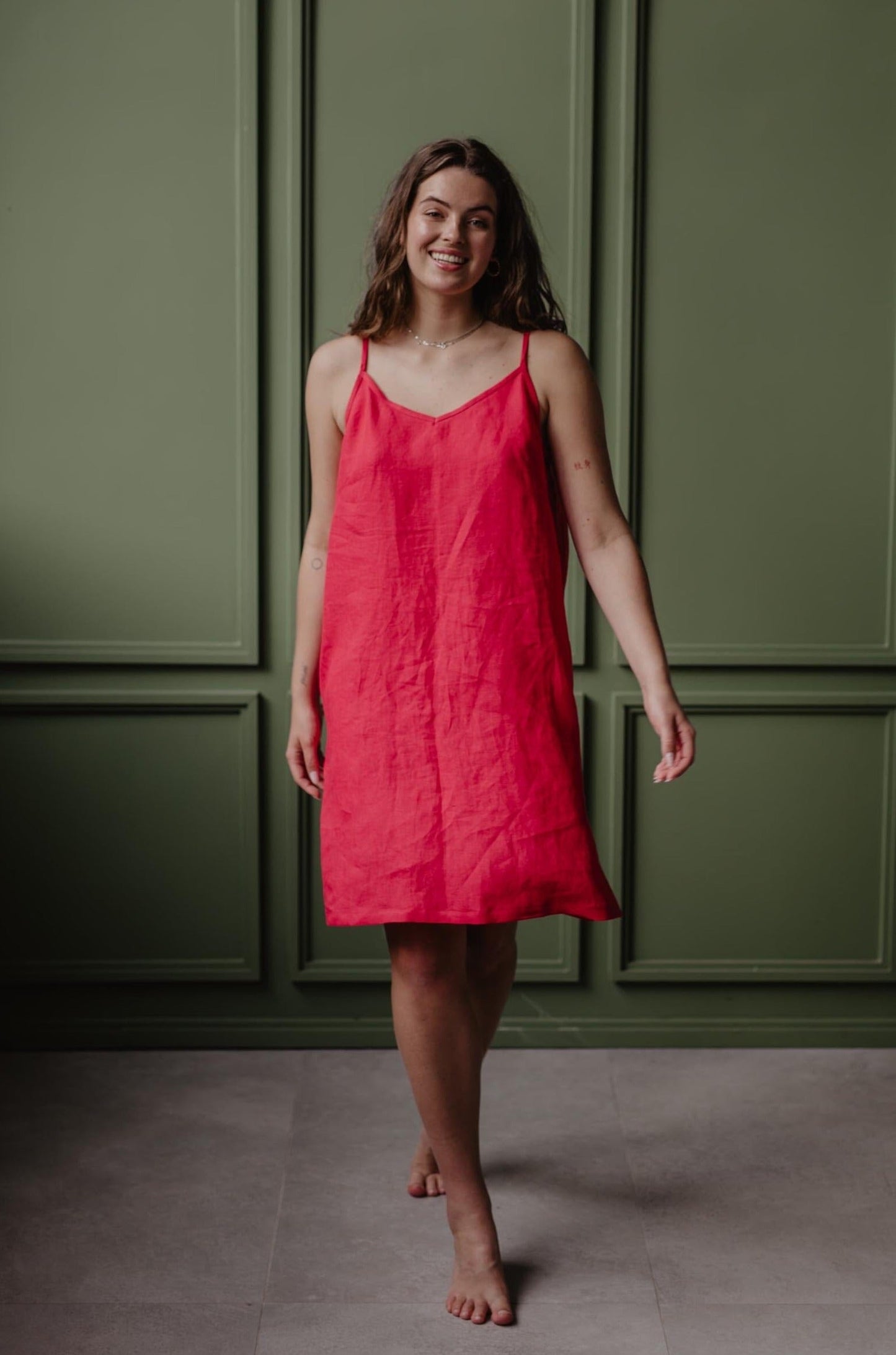 AmourLinen Linen slip dress ZOE Linen dress AmourLinen