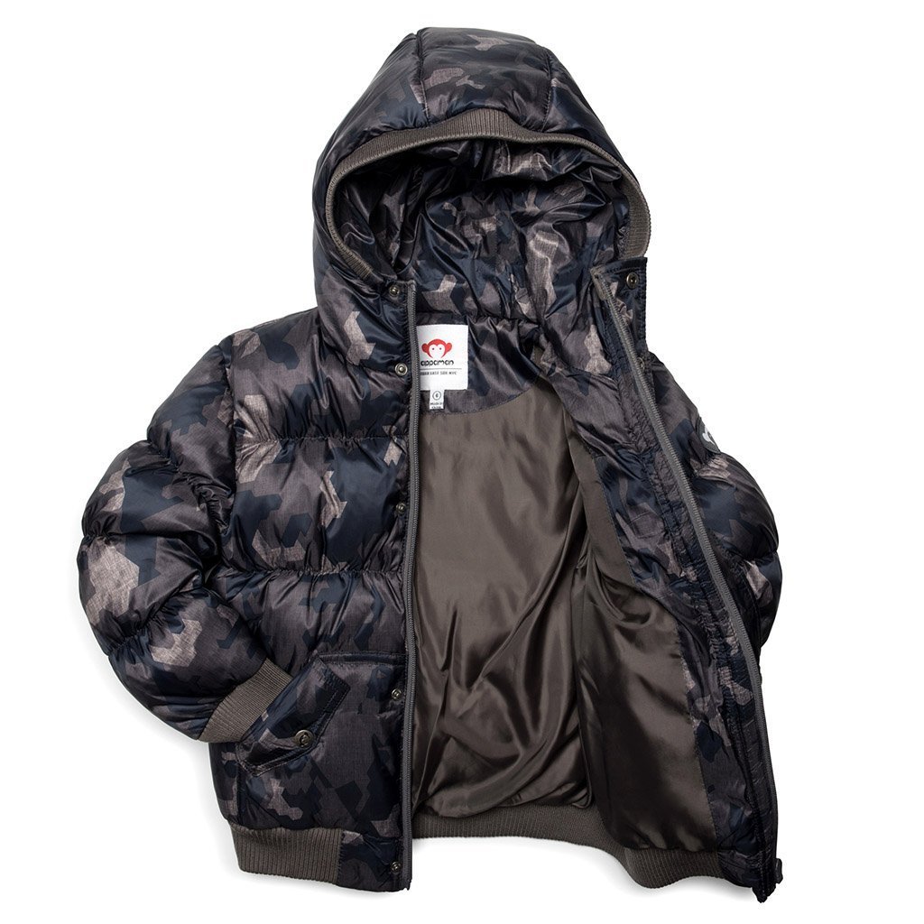 Appaman Puffy Coat Abstract Camo