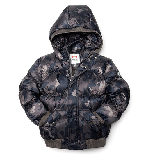 Appaman Puffy Coat Abstract Camo