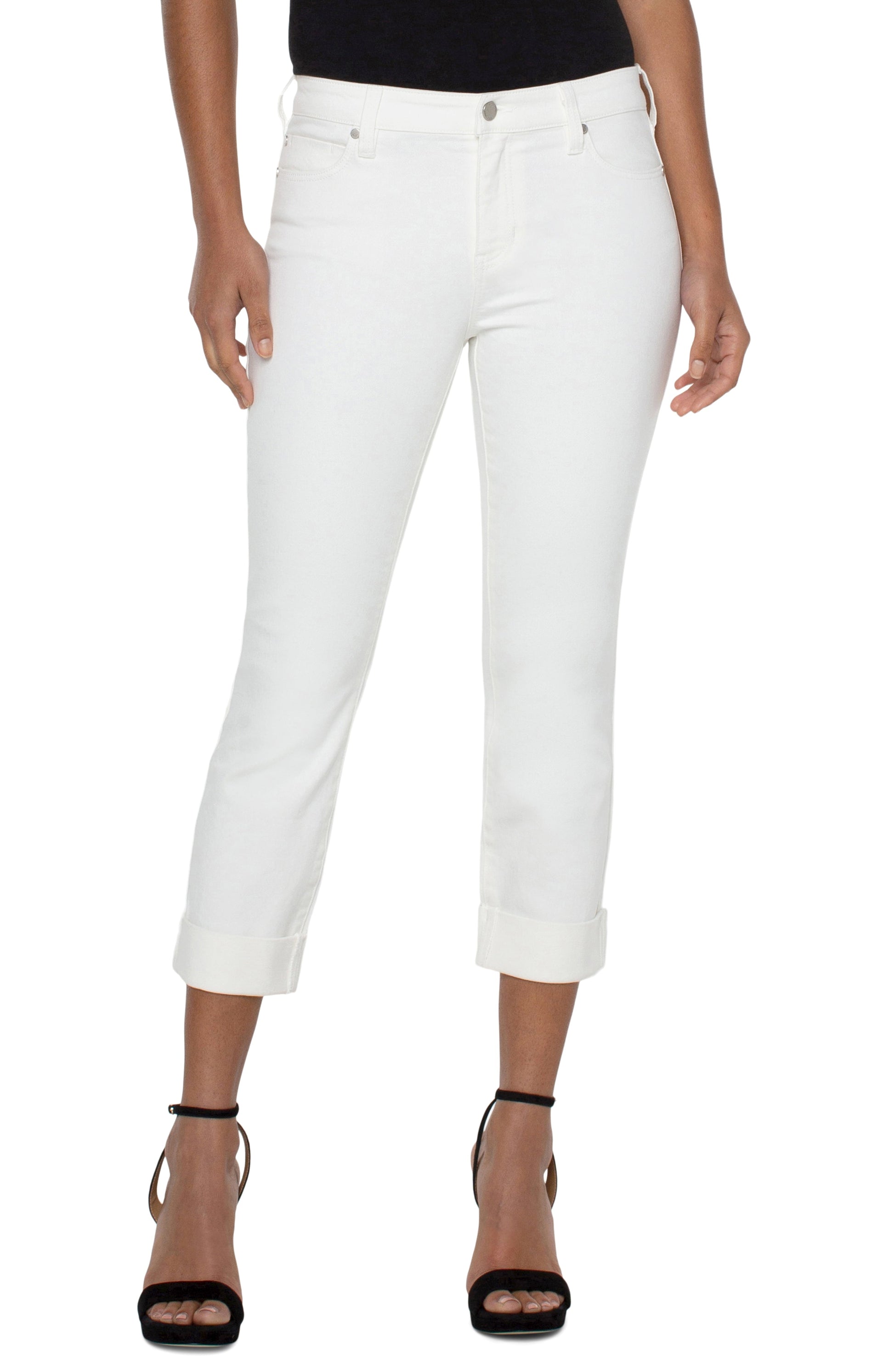 Charlie Rolled Cuff Crop - Madison's Niche