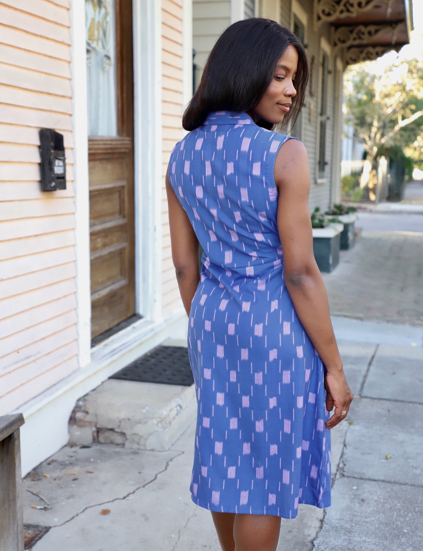 Anchor Away Ikat Dress